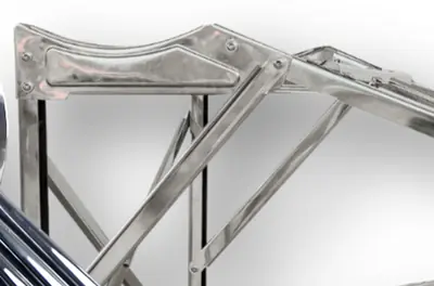 Estructura de acero inoxidable del calentador solar: perfil, tirantes, soldadura y tornillería
